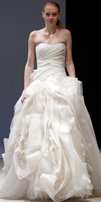 Свадебное платье 2009 года от Vera Wang Свадебное платье 2009 года от Vera Wang