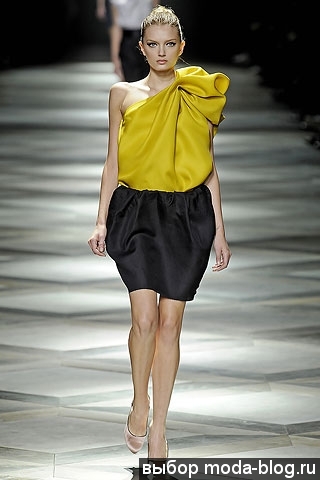 Ассиметричная блуза от lanvin , весна-лето 2009