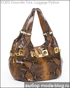 KORS Michael Kors Knoxville Tote, Luggage Python